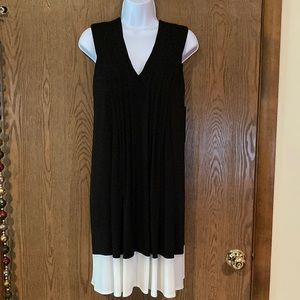 Black & White Sleeveless Dress